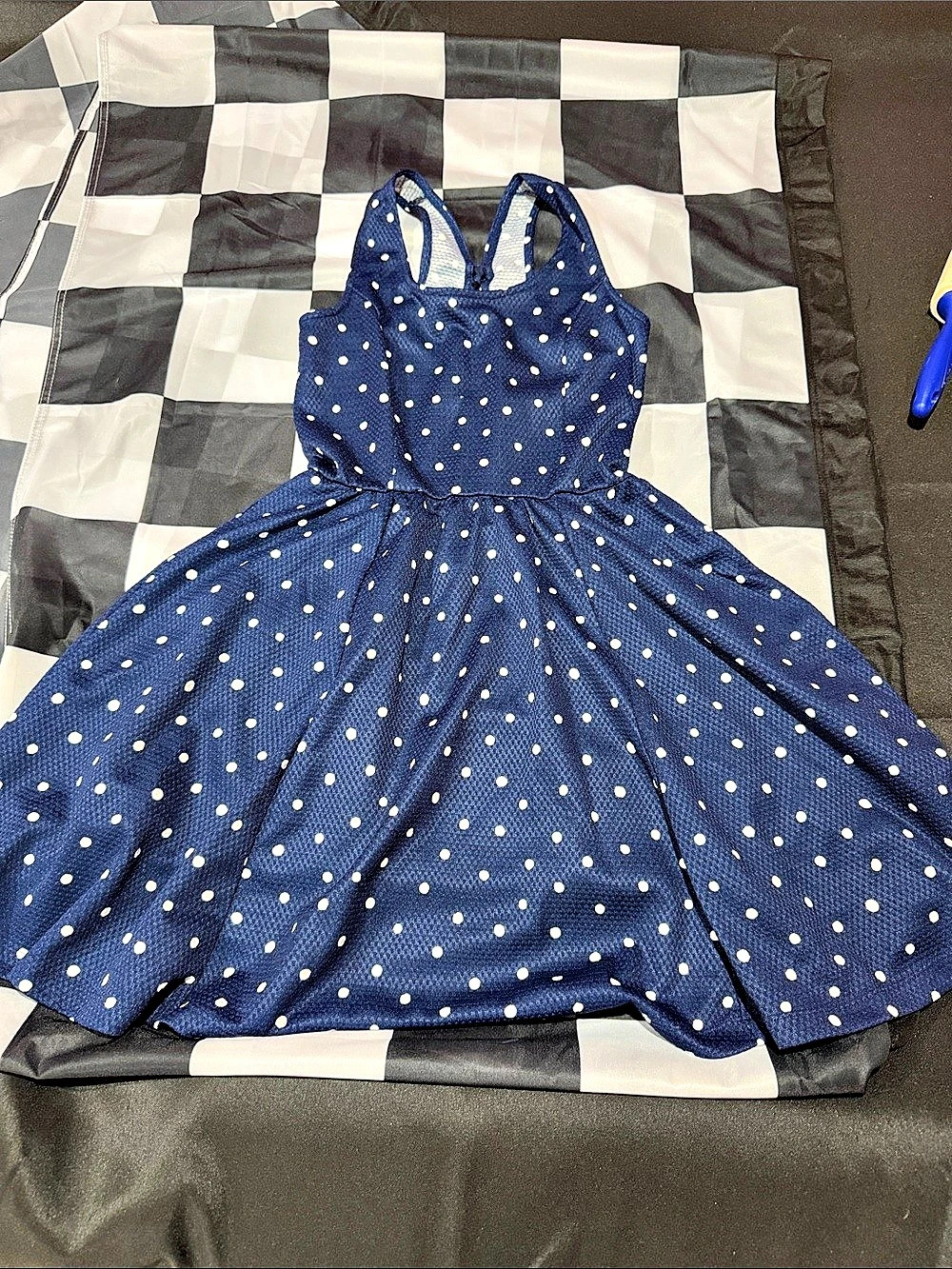 Jessica Simpson Size Small Blue w/ Polka Dot Dress